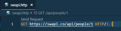 GET Request in vscode with REST Client